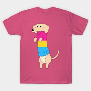 Dachshund Pride - Pan Flag T-Shirt